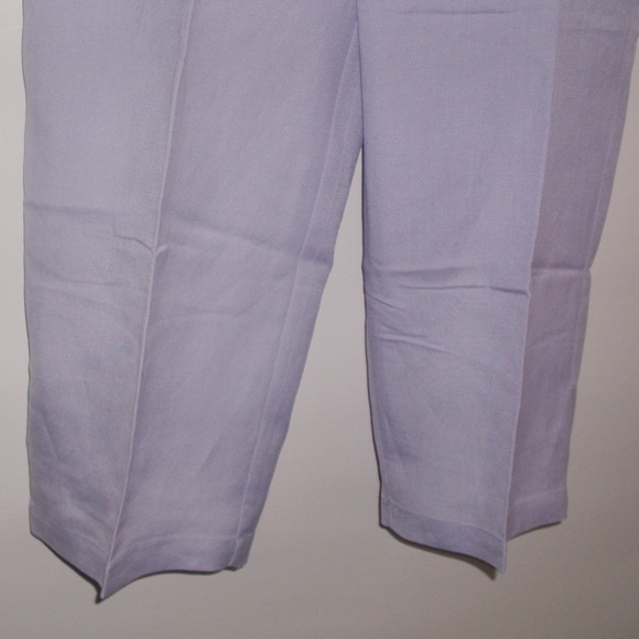 Capri Crop Pants Fully Lined Purple Size L NWT - Picture 11 of 12